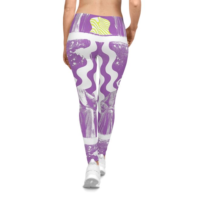 Stylish Abstract Leggings | Trendy High-Waisted Activewear, Unique Workout Pants, Yoga Tights, Gift for Fitness Lovers