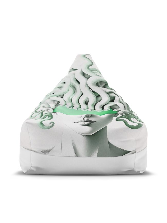 Bean Bag Chair Cover Light Gree Medusa