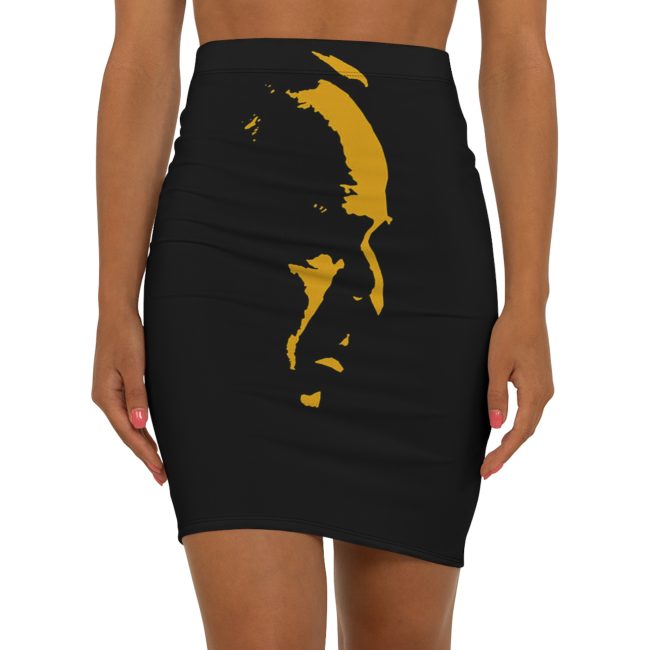 Women's Mid-Waist Pencil Skirt (AOP)