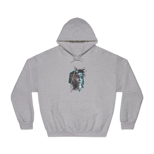 Artistic Unisex Hoodie with Unique Graphic Design, Trendy Streetwear, Gift for Art Lovers, Casual Style, Cool Hoodie