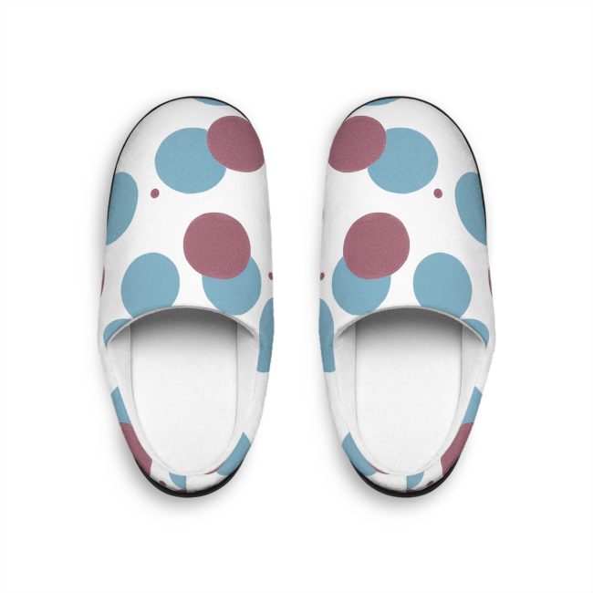 Polka Dot Women's Indoor Slippers - Cozy & Stylish Home Footwear