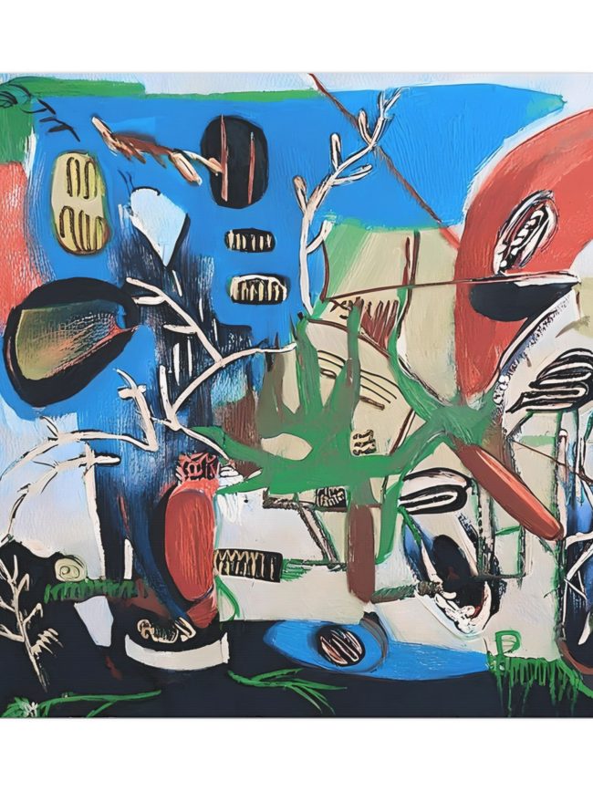 Abstract Urban Forest  Modern Art Matte Canvas
