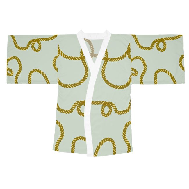 Stylish Long Sleeve Kimono Robe, Cozy Loungewear, Unique Fashion Statement, Spa Day Gift, Home Décor, Bohemian Style