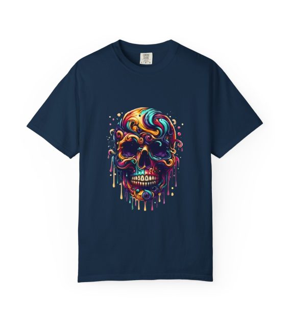 Vibrant Skull Graphic T Shirt Colorful Unisex Tee - Image 29