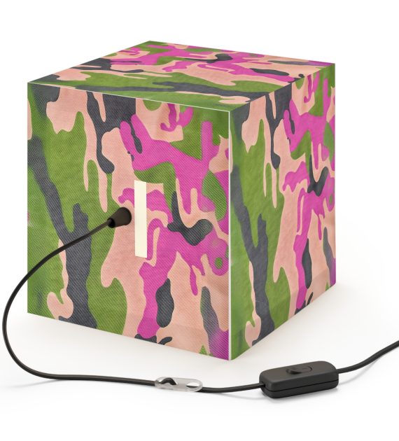 Camouflage Light Cube Lamp, Modern Home Decor, Kids Room Lighting, Unique Gift, Colorful Pendant Lamp - Image 4
