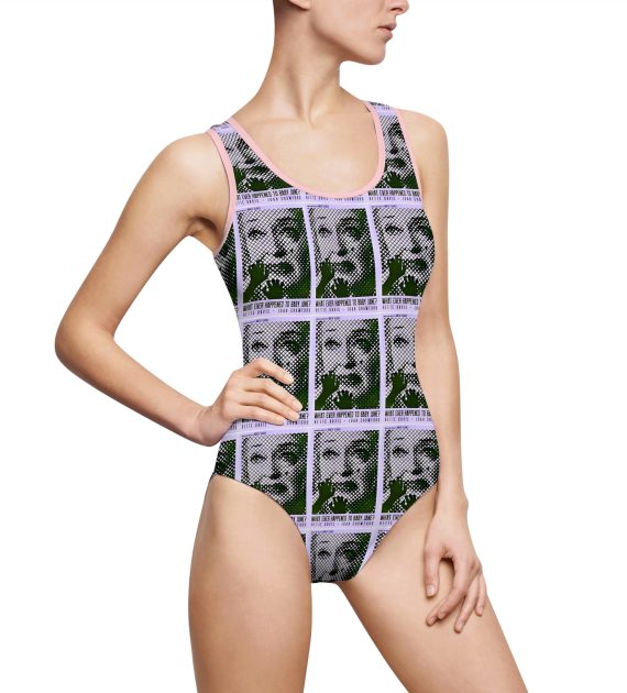 Chic Women's One-Piece Swimsuit, Retro Swimwear, Pool Party Fashion, Summer Beach Wear, Stylish Bathing Suit, Unique Gift Idea - Image 17