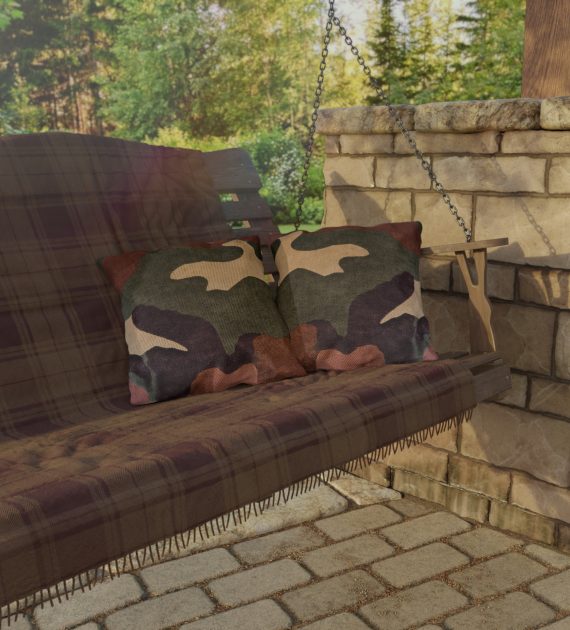 Outdoor Pillows Dark Green Brown Camouflage - Image 4