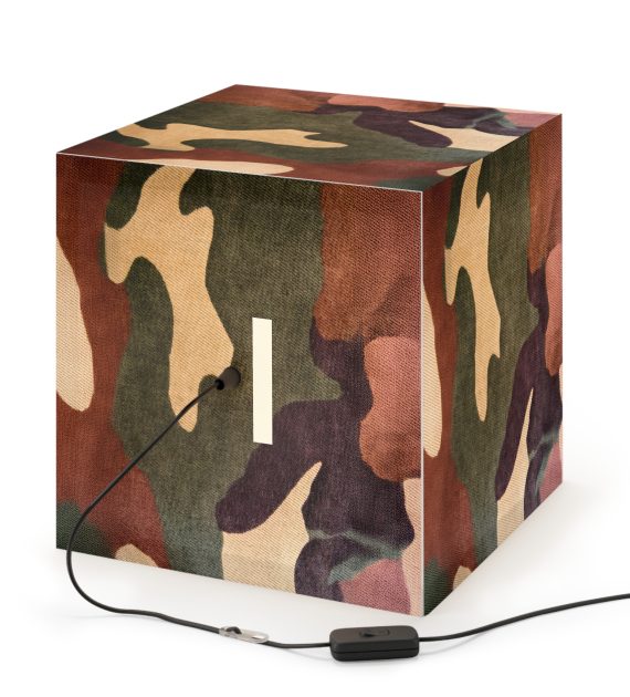 Camouflage Light Cube Lamp - Unique Pendant Lighting for Home Decor, Masculine Room Decor, Modern Lighting, Bedroom Light, Gift for Him - Image 7