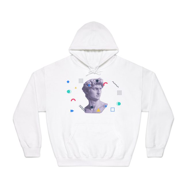 Artistic Unisex Hooded Sweatshirt, Casual Wear, Graphic Hoodie, Gift for Art Lovers, Cozy Layer for All Seasons