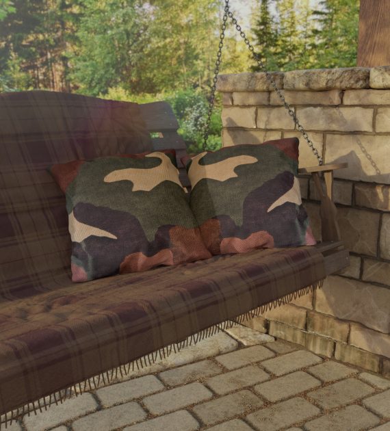 Outdoor Pillows Dark Green Brown Camouflage - Image 12