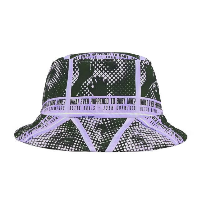 Retro Cinematic Bucket Hat, AOP Hat, Vintage Style Hat, Festival Headwear, Unique Gift for Film Lovers, Casual Summer Hat