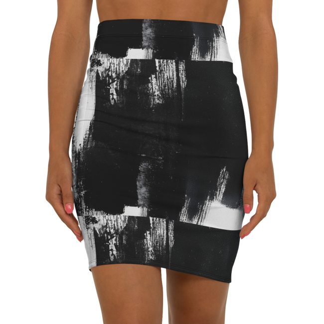 Women's Mid-Waist Pencil Skirt (AOP)