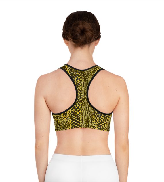 Bold Print Sports Bra, Animal Print Fitness Top, Workout Gear, Stylish Activewear, Yoga Bra, Unique Exercise Apparel - Image 4