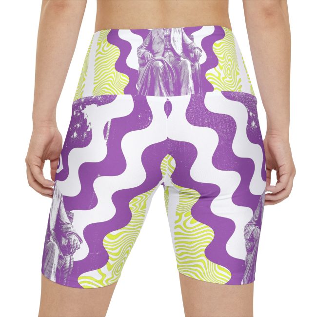 Stylish Women's Workout Shorts, Funky Athletic Shorts, Yoga Shorts, Fitness Gear, Gifts for Her, Summer Activewear