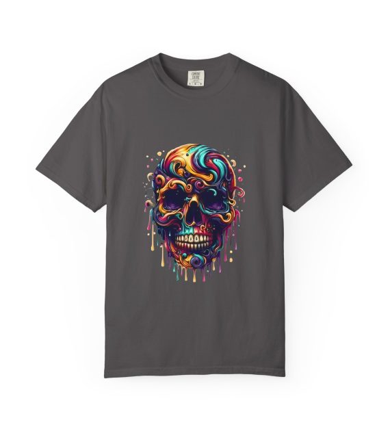 Vibrant Skull Graphic T Shirt Colorful Unisex Tee - Image 37