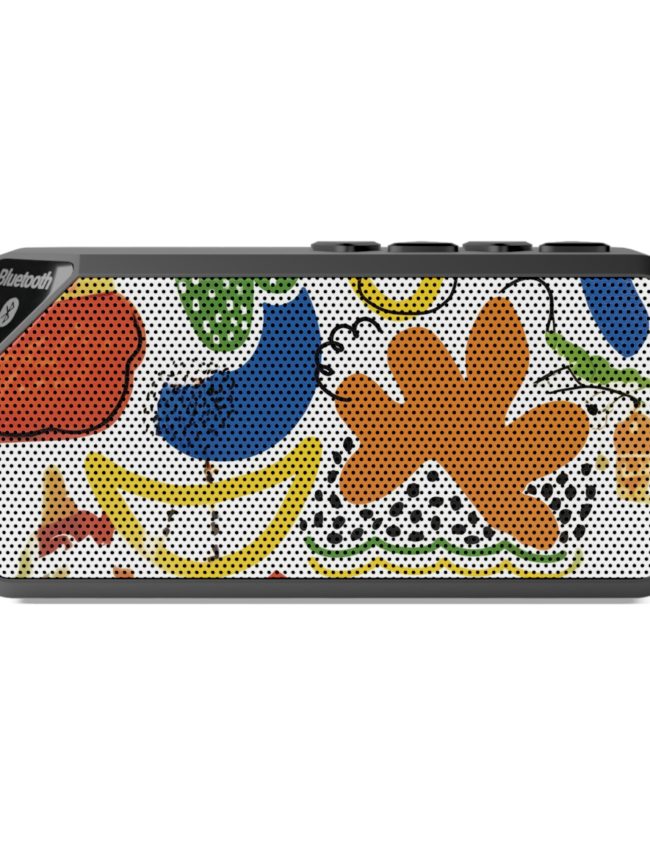 Orange Modern Flower Bluetooth Speaker