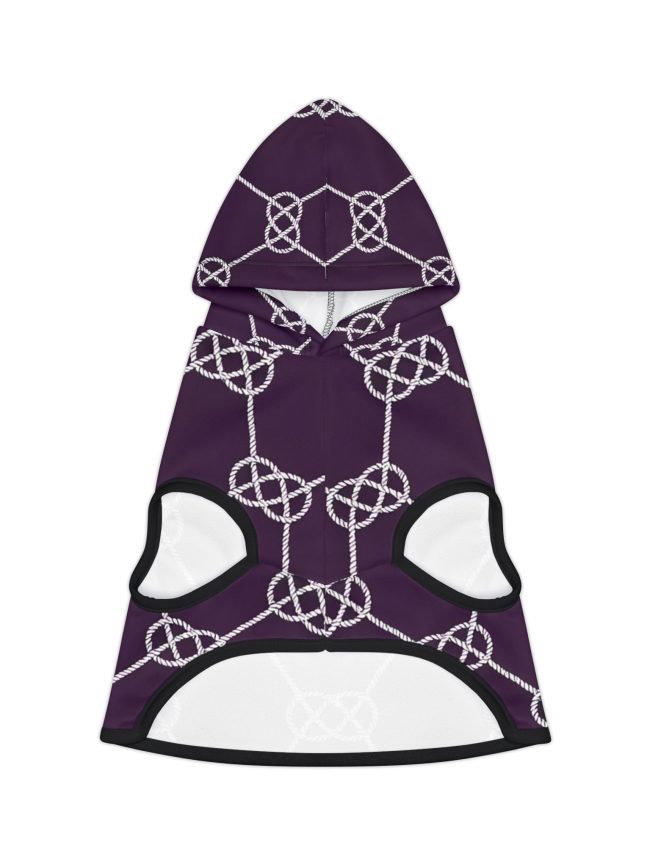 Stylish Pet Hoodie Dark Violet Marine Style