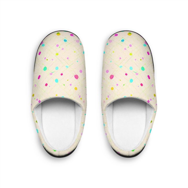 Cozy Dot-Pattern Women's Indoor Slippers