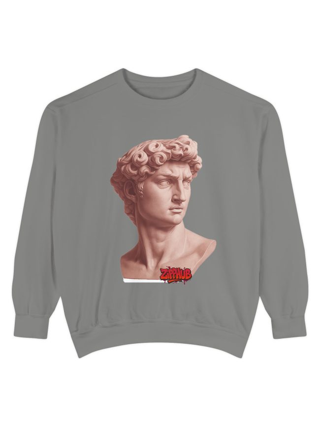 Unisex Garment-Dyed Sweatshirt Pink David