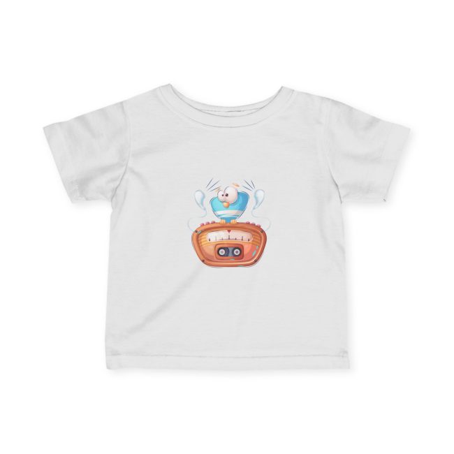 Cute Baby Tee with Cartoon Design, Adorable Infant T-Shirt for Gifts, Birthday, Baby Shower, or Everyday Wear
