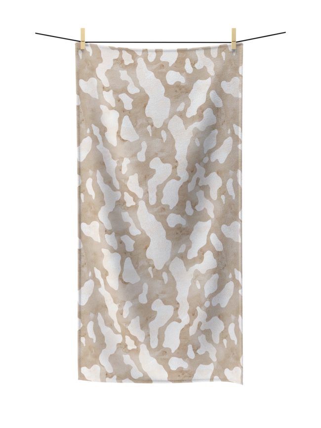 Camouflage Polycotton Pet Towel, Beach Towel, Bath Towel, Gym Towel, Home Decor, Gift for Outdoor Lovers, Summer Essentials