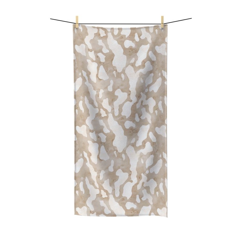 Camouflage Polycotton Pet Towel, Beach Towel, Bath Towel, Gym Towel, Home Decor, Gift for Outdoor Lovers, Summer Essentials