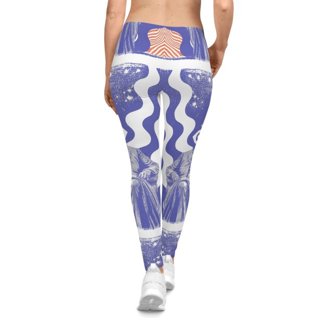 Women's Artful Leggings - Bohemian Style, Yoga Pants, Casual Wear, Gift for Her, Unique Fashion