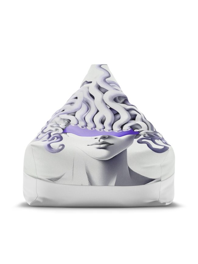 Bean Bag Chair Cover Light Purple Medusa