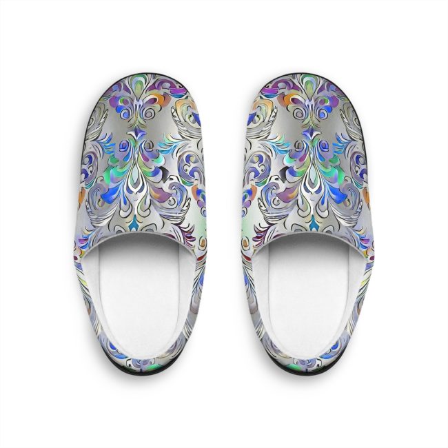 Stylish Women's Indoor Slippers with Elegant Floral Design