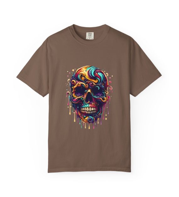 Vibrant Skull Graphic T Shirt Colorful Unisex Tee - Image 5