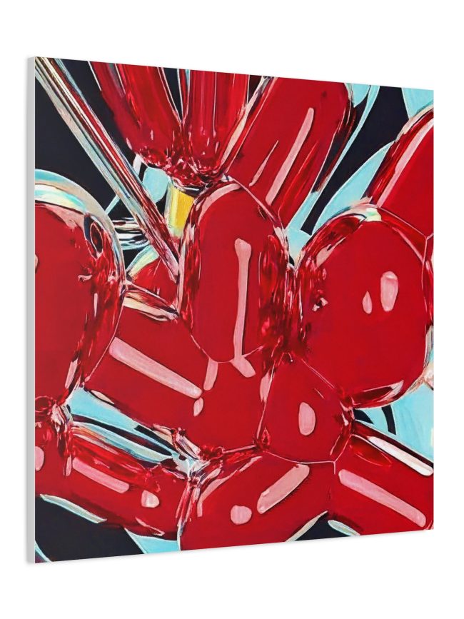 Pop Red Pink Matte Canvas