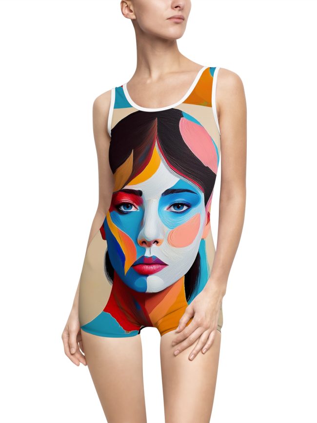 80s Style Inspired Women Vintage Swimsuit