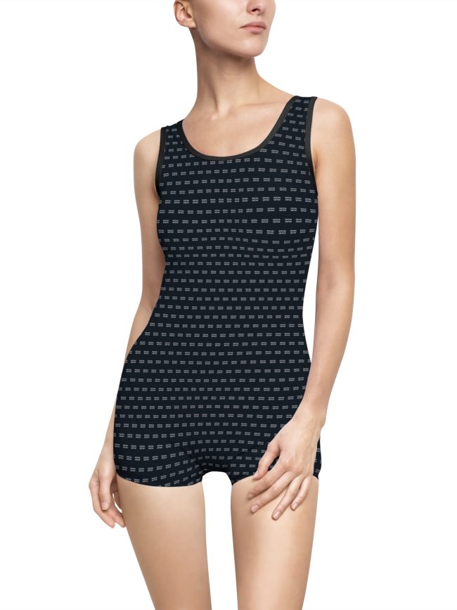 Social Detox Pattern Women Swimsuit
