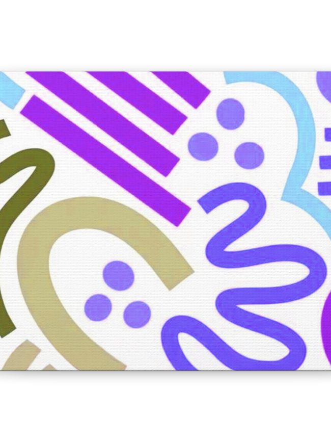 Lilac Hand Modern Art Matte Canvas