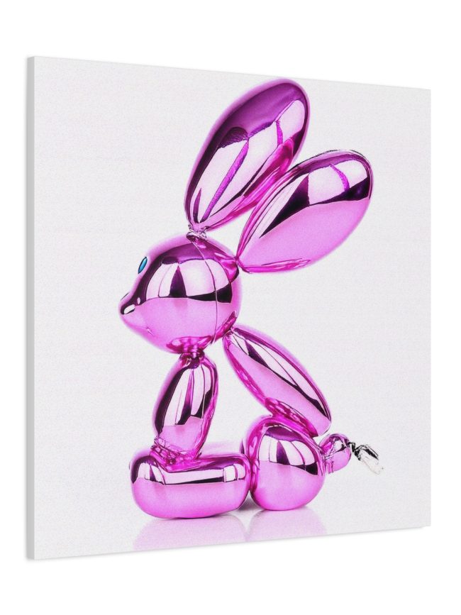 Pink Rabbit Matte Canvas