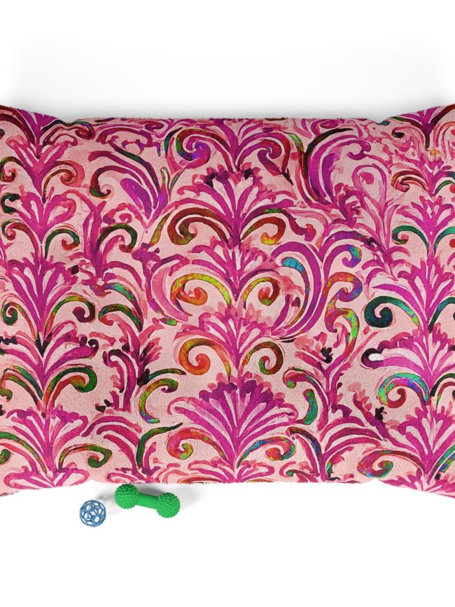 Luxury Pink Baroque Pet Bed