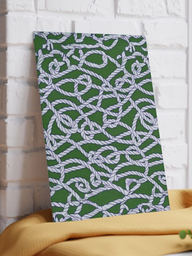 Glass Cutting Board Navy Style