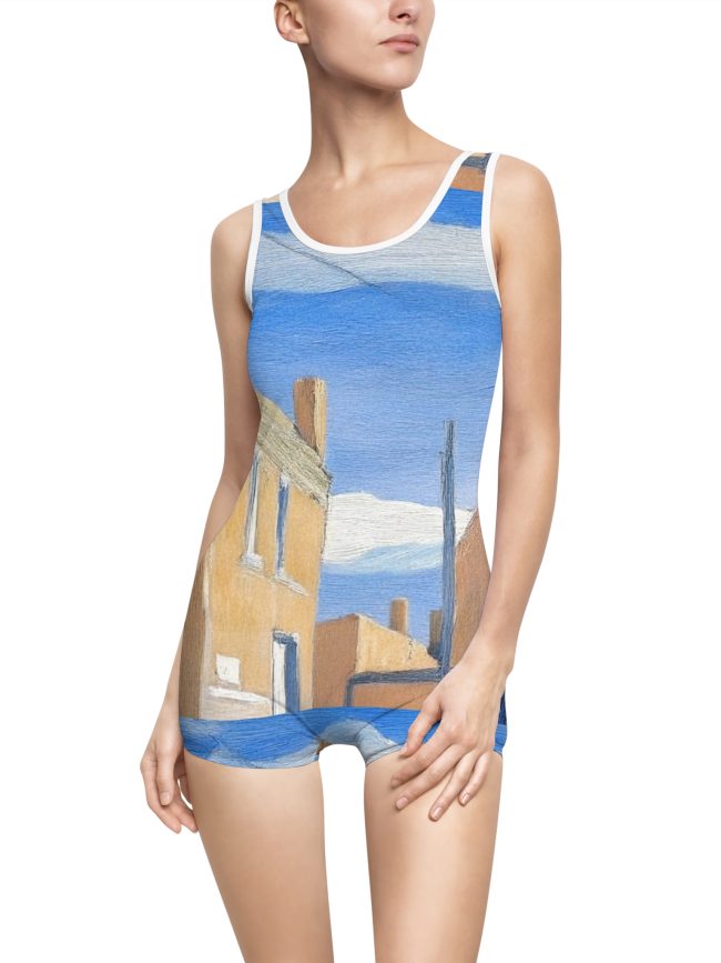 Landscape Women Vintage Swimsuit